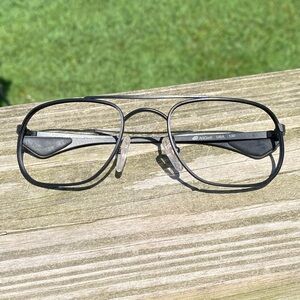 Artcraft black metal aviator style glasses frames 55[]22 130